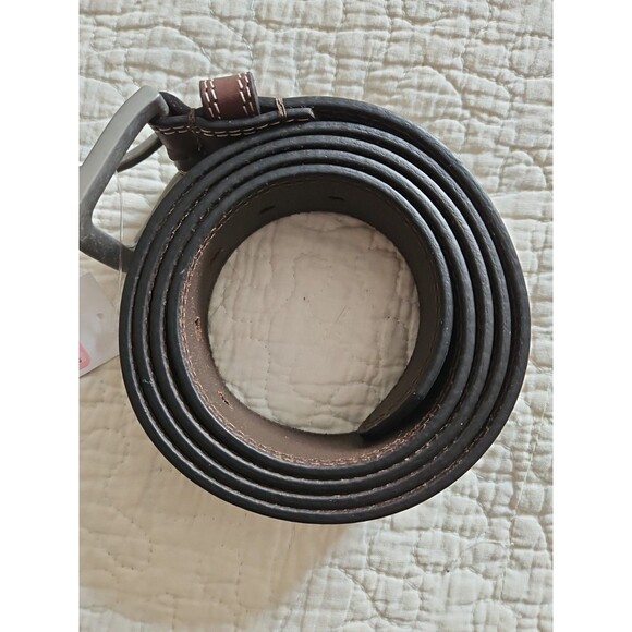 Timberland Pro Brown Genuine Full Grain Leather Work Belt - Men's Size 50 NEW - Picture 2 of 9